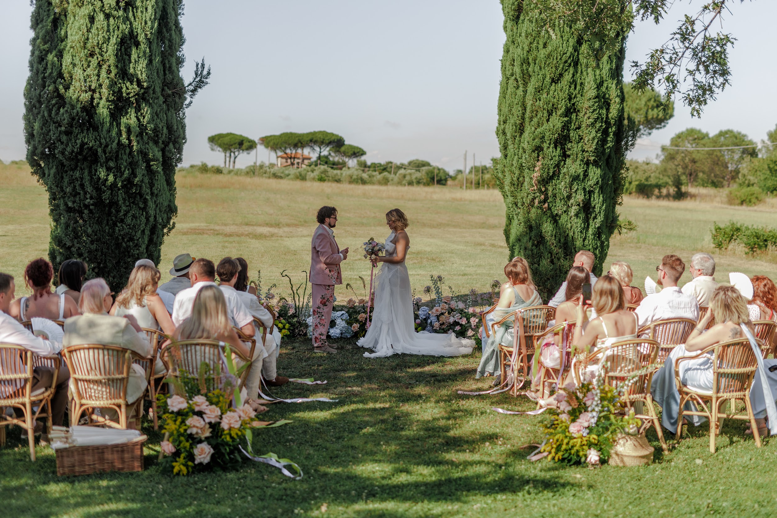 Where Joy Has No Ceiling, An Official Wedding at Casale del Gallo, Rome